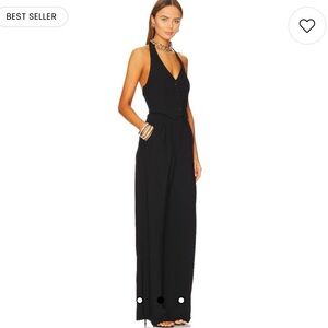 Amanda Uprichard Isadore Jumpsuit Black size M NWT